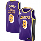 Lakers 8 Kobe Bryant Purple R.I.P Signature Swingman Jersey Dyin,baseball caps,new era cap wholesale,wholesale hats